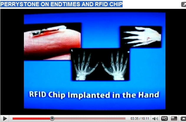 PERRYSTONE ON ENDTIMES AND RFID CHIP
